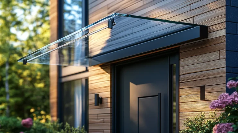 Daszek szklany nad drzwi