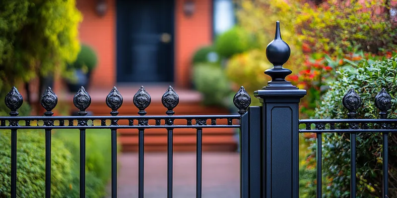 metalowe ogrodzenie z Polski