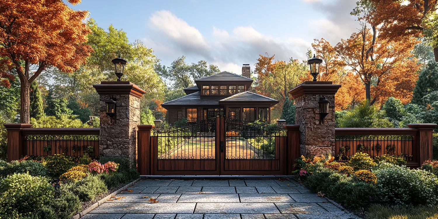 Polnische Metallzäune